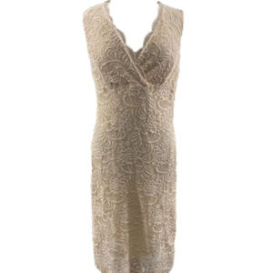 HOPE & Harlow Lace Midi Dress Soft Pink Size 2